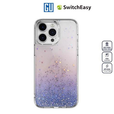 Ốp SwitchEasy Starfield For iPhone 14 Series, hiệu ứng hình ảnh tuyệt đẹp với lá bạc chất lượng cao + ánh kim lấp lánh Hàng Chính Hãng