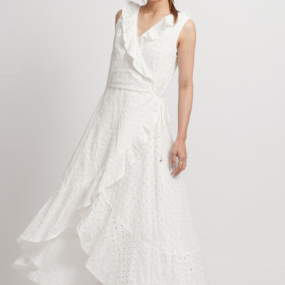 Maxi Cotton Trắng Cao Cấp Luna Llena