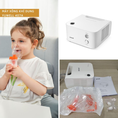 Máy Xông Khí Dung Nén Khí YUWELL 407A Xông Mũi Họng Hiệu Quả - Bảo Hành 2 Năm - Nhập Khẩu Chính Hãng