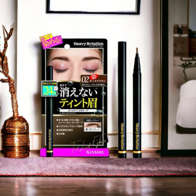 Bút Nước Kẻ Lông Mày Không Lem Trôi Nét Vẽ Siêu Mịn Kissme Heavy Rotation (8 G)