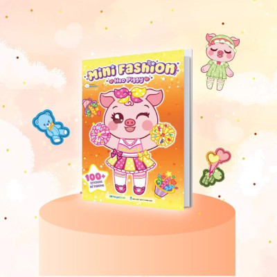 Sách Mini Fashion - Bóc Dán Hơn 500+ Stickers Váy, Phụ Kiện Xinh Đẹp Cho Bé Gái - Combo 5 Cuốn - Megabook