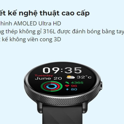 Đồng Hồ Thông Minh Zeblaze GTR3 Pro - Màn hình Amoled - Hỗ trợ nghe gọi - Theo dõi sức khỏe - Full Tiếng Việt - Hàng Chính Hãng