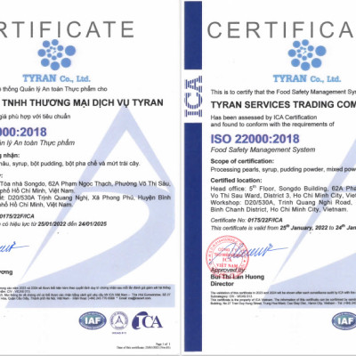 Mứt xoài pha chế Déli - chai 1L