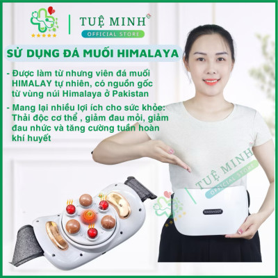 Đai Massage Bụng Hỗ Trợ tan Mỡ Bụng, Xoa Bóp Cùng Lúc Làm Nóng, Mát Xa Cổ Vai Lưng Đùi Megou TY-308 BH 1 Năm