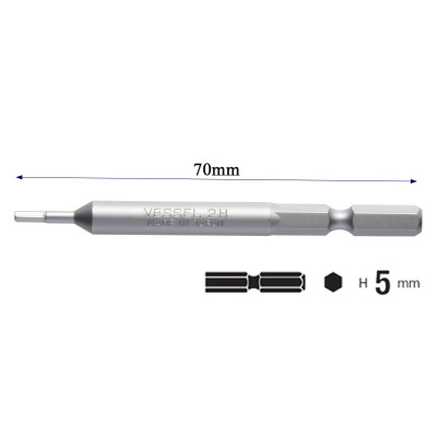 Mũi vặn vít B34/M-B34 đầu lục giác, Vessel (Nhật Bản)