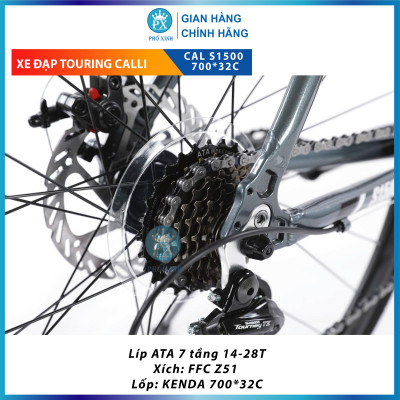 XE ĐẠP ĐƯỜNG PHỐ TOURING CALLI S1500 700C