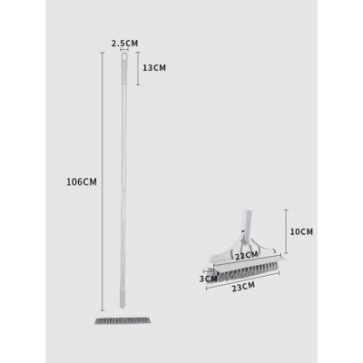 Combo Dọn Nhà 3 Món : Chổi Chà Cọ Nhà Vệ Sinh + Chổi Quét Trần Nhà + Bàn Chải Khe Hẹp - Hãng dododios