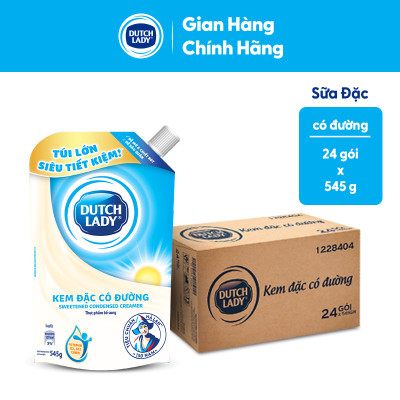 Thùng 24 túi kem đặc có đường Dutch Lady (24 túi x 545g)
