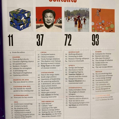 Tạp chí tiếng Anh: The World Ahead 2023 - nhập khẩu từ Singapore, ấn bản 1 năm 1 lần của The Economist