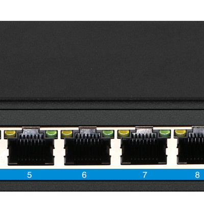 Bộ chuyển mạch 10 Port unmanaged Gigabit Ethernet, 8 port PoE, one port 60w,  Ethernet Switch - Xmethod Network - Hàng chính hãng 