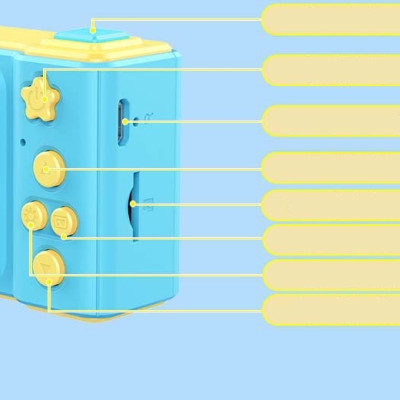 Máy chụp ảnh cao cấp mini dành cho bé yêu tặng kèm thẻ nhớ 32G - Hàng nhập khẩu