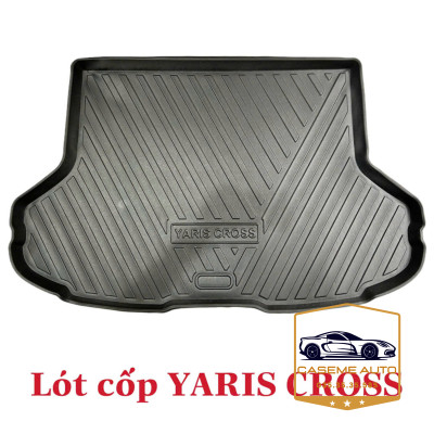 Lót Cốp Nhựa Xe Toyota Yaris Cross 2024, Bản Xăng, Khay Lót Cốp Nhựa Chống Nước, Nhựa Dẻo TPO Bền Bỉ - Hàng Nhập Khẩu