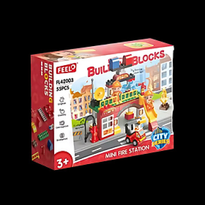 FEELO - 42003 - Lắp Ráp Trạm Cứu Hỏa (55 Chi Tiết)
