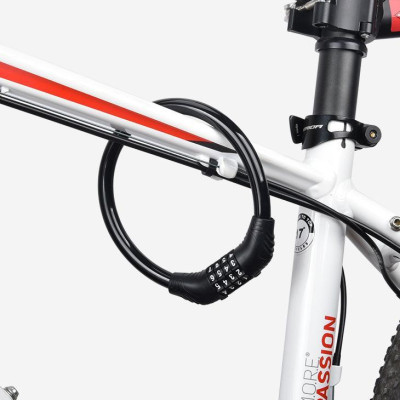 Khóa Dây Xe Đạp Chống Trộm Mật Mã 4 Số Lõi Thép Chống Cắt cao cấp