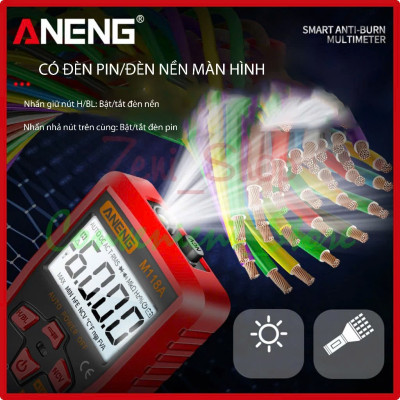 Đèn Ốp Trần Đồng Hồ Đo Điện Vạn Năng Tự Động Thông Minh Aneng - Cao Cấp, Đo Không Cần Chỉnh Thang