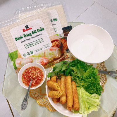 COMBO 10 Bánh tráng gỏi cuốn Shammi tròn size 22cm túi 200g (Bánh tráng cuốn xuất khẩu)