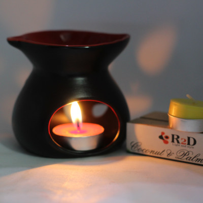 Nến trà Tealight màu đỏ hộp 10 viên chính hãng R2D không khói không mùi dùng cho đèn thiền