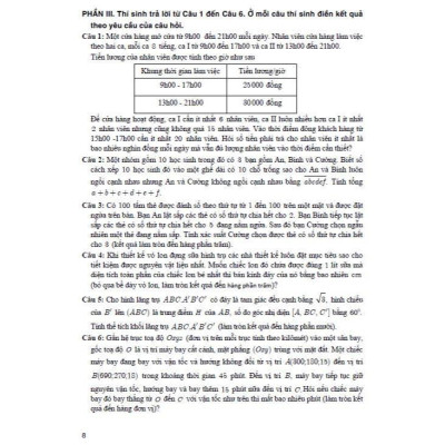 Sách - Bộ Đề Ôn Tập Thi Tốt Nghiệp THPT Môn Toán - Thích Hợp Dùng Cho Các Kì Thi Đánh Giá Năng Lực - Hồng Ân