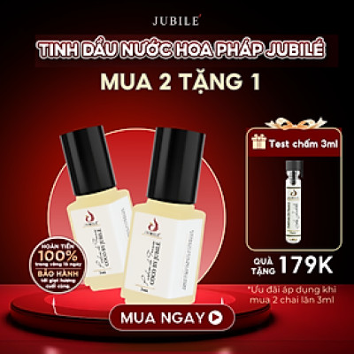 SPORT BY JUBILÉ - Tinh dầu nước hoa Pháp Nam Minisize Dạng lăn 3ml Thơm Lâu, Sang Trọng, Đẳng Cấp
