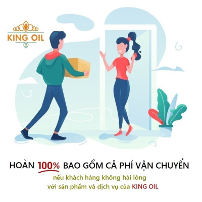 Tinh dầu Gừng nguyên chất từ thiên nhiên, Thơm Phòng, Khử Mùi, Kháng Khuẩn, Đuổi Muỗi, Giữ Ấm - KingOil