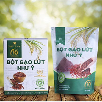 [ Tặng Thước Dây] Bột Gạo Lứt Như Ý Ny 800g - Giúp Hỗ Trợ Giảm Cân - Lợi Sữa Cho Mẹ Sau Sinh