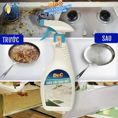 Nước Lau Bếp Đa Năng,Tẩy Xoong Nồi Siêu Sạch,Tẩy Dầu Mỡ Nhà Bếp,Tẩy Dầu Mỡ Máy Hút Mùi,Tẩy Bếp Từ Bếp Gas Dr.c 500ml