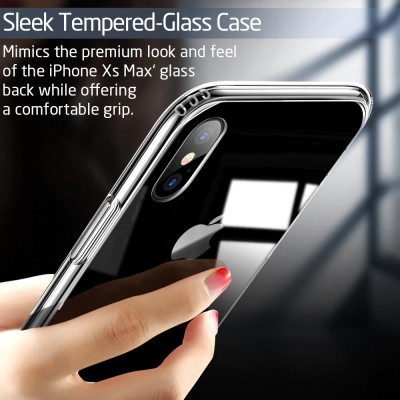 Ốp lưng silicon chống sốc cho iPhone XS MAX hiệu Likgus Crashproof giúp chống chịu mọi va đập  - Hàng chính hãng