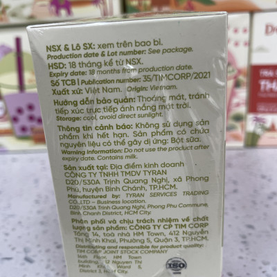 Bột trà sữa Matcha 3in1 Déli - Hộp 320gr (8 gói), pha chế trà sữa tiện lợi, nhanh chóng