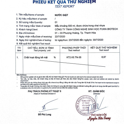 [Can 10L] Nước giặt xả hữu cơ enzyme sinh học dứa Fuwa3e 10L - giạt đồ nhỏ, đò trẻ em