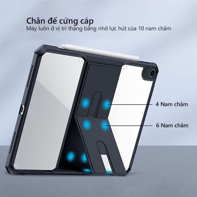 Ốp lưng XUNDD dành cho iPad Gen 9 / 8 / 7 ( 10.2-inch, 2021/2020/2019 ) Chống trầy, Chống sốc, Viền TPU, Mặt lưng chân đế - Hàng chính hãng
