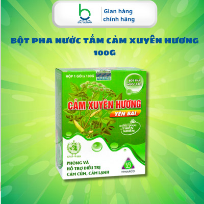 Bột Pha Nước Tắm Cảm Xuyên Hương Hỗ Trợ Phòng Ngừa Cảm Cúm, Cảm Lạnh 100g