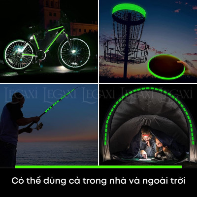 Băng keo dạ quang phát sáng dài 5 mét, miếng dán phản quang dán cầu thang, trang trí, ổ điện, xe đạp, xe oto Legaxi