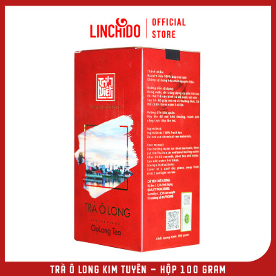 Trà Oolong (Ô long) Kim Tuyên Hộp Giấy 100g - Trà Ô long Trí Việt