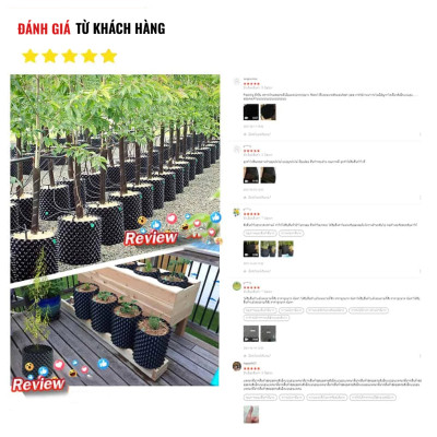 Chậu Cây Air Pot Làm Từ Nhựa HDPE Và Không Dễ Bị Vỡ, Dễ Sử Dụng, Tái Sử Dụng Đơn Giản, Thân Thiện Với Môi Trường SGE