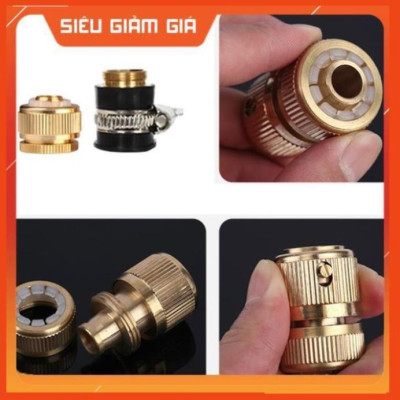 Bộ dây vòi xịt nước rửa xe, tưới cây . tăng áp 3 lần, loại 7m, 10m 206236 đầu đồng,cút đồng,+ tặng móc khoá