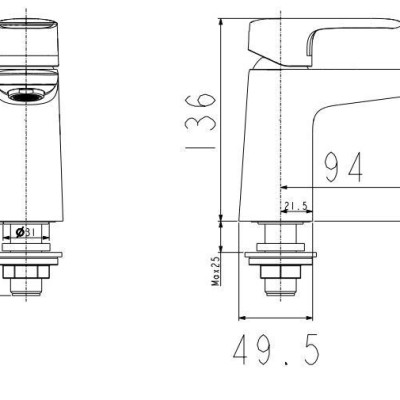 Vòi lavabo lạnh WF-1M06 (FFASM106) Loven -hàng chính hãng  American Standard