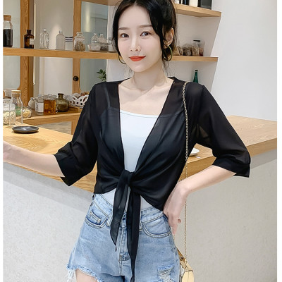 [ĐẸP & RẺ VÔ ĐỊCH] Áo khoác voan cột tà 01 chất vải đẹp, mềm mại, thoáng mát, khoác nhẹ bên ngoài, thanh lịch C134