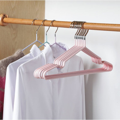 SET 10 MÓC TREO QUẦN ÁO INOX BỌC NHỰA CHỐNG TRƠN TRƯỢT