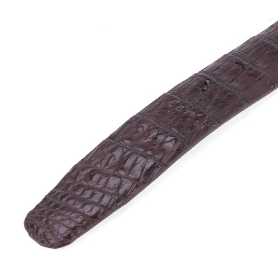 Thắt Lưng Nam Da Cá Sấu Gai Đuôi Huy Hoàng HT4245 - Nâu Đất