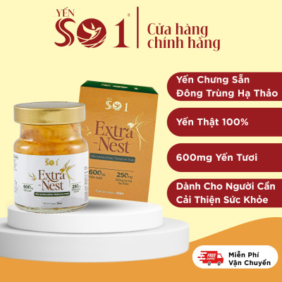 [6 Lọ Yến 70ml ] Yến Số 1 Chưng Sẵn Đông Trùng Hạ Thảo, Yến Tươi, Yến Thật 100%