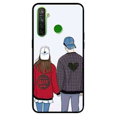 Ốp lưng dành cho Realme 6i mẫu Cặp Đôi Mũ Trắng Xanh