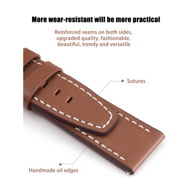 Dây đeo da cho đồng hồ thông minh Xiaomi Redmi Watch 3 Active, Lite / Redmi Watch 5 Lite, Active - Dây đeo smartwatch - Hàng chính hãng