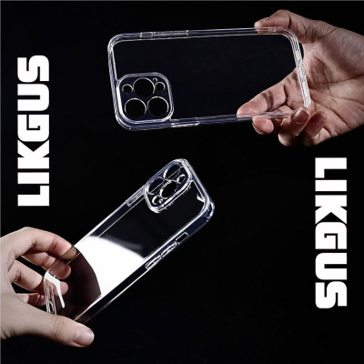Ốp lưng trong suốt bảo vệ camera cho iPhone 15 / 15 Plus / 15 Pro / 15 Pro Max hiệu Likgus Camshield - thiết kế chống sốc, màng camera - Hàng nhập khẩu