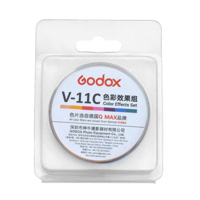 Bộ lọc màu Godox V-11C 15 màu khác nhau cho máy ảnh dòng Godox V1 Đèn flash đầu tròn