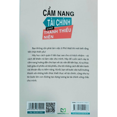 Sách: Cẩm Nang Tài Chính Cho Thanh Thiếu Niên