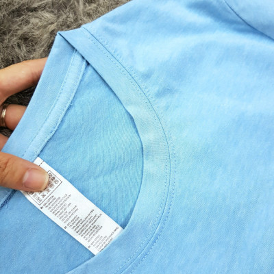 Áo thun nam nữ 80% Cotton Blue04