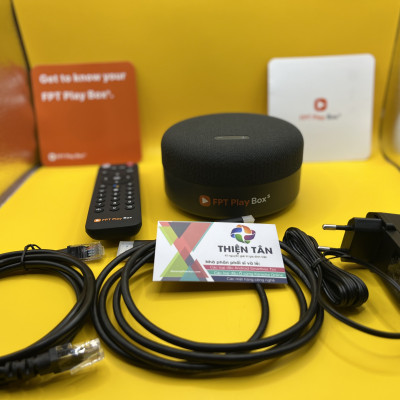 FPT Play Box S 2021 (T590) - Kết hợp Tivi Box và Loa thông minh - Điều khiển giọng nói thông minh không chạm - HÀNG CHÍNH HÃNG