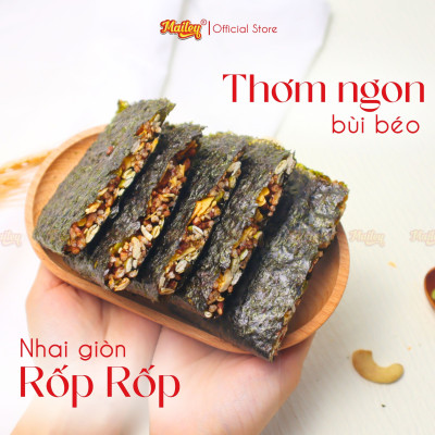 [COMBO 2 HỘP/4HỘP] Rong biển kẹp hạt dinh dưỡng Mailey - hỗ trợ ăn kiêng giảm cân, bánh ngũ cốc dinh dưỡng