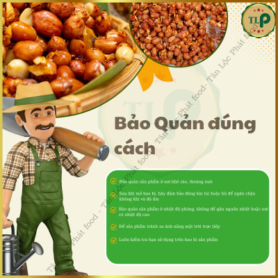 HŨ ĐẬU PHỘNG SẤY TỎI ỚT GIÒN NGON TÂN LỘC PHÁT