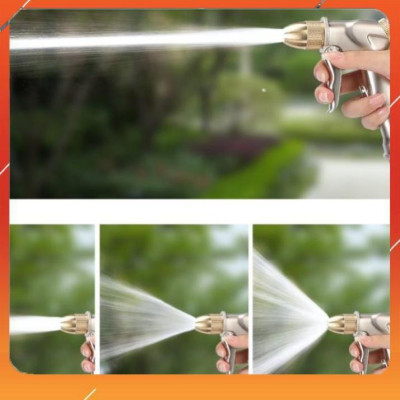 ️Evoucher Bộ dây vòi xịt nước rửa xe, tưới cây ,tăng áp 3 lần,loại 3m,5m 206701 đầu đồng,cút đồng,nối đồng+  mở chai